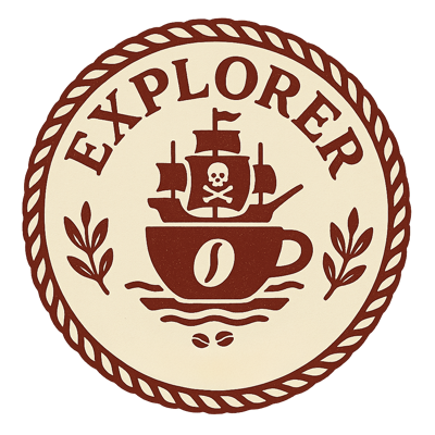 Explorer Coffee Passport Stamp